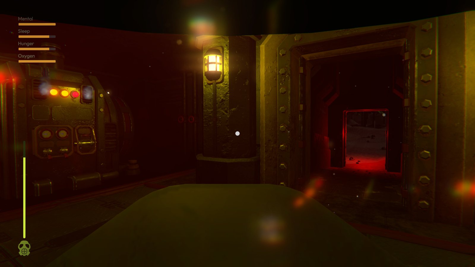 Bunker corridor and door